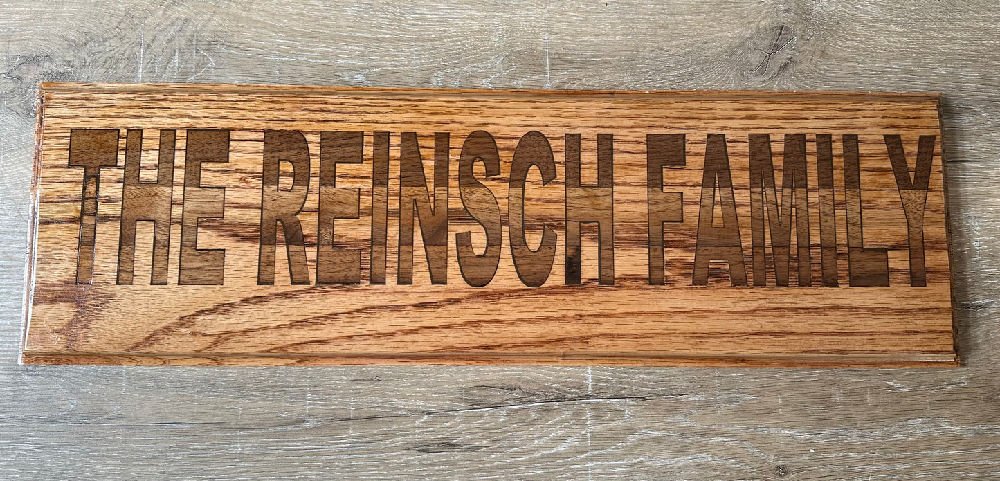 Inlay Name Sign