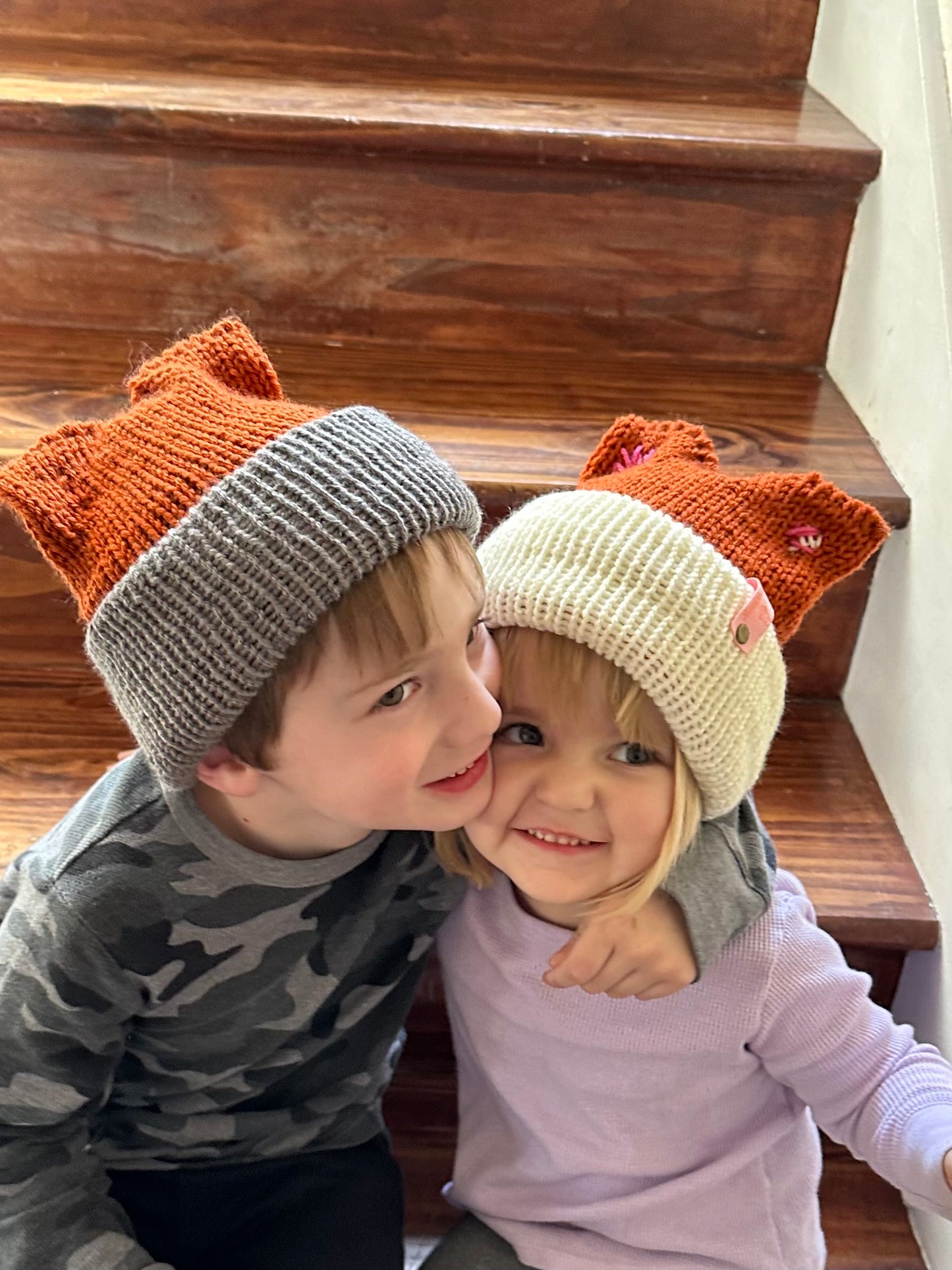 Knit Child Fox Hat